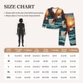 thumbnail image 4 of Honeii Textured Bald Eagle print Women's Pajama Sets Long Sleeve Button Down Sleepwear Nightwear Soft Pjs Lounge Sets-Medium, 4 of 7