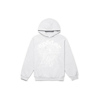Sp5der Men's OG Rhinestone Logo Hoodie Black, from StockX