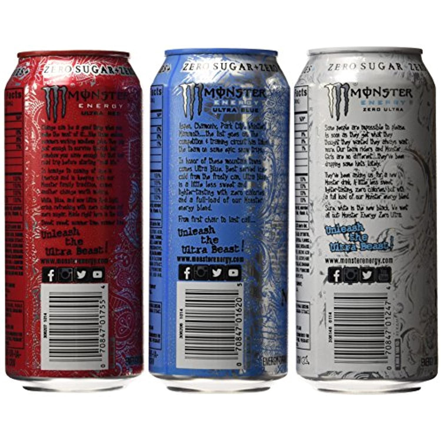 Monster Energy Monster Ultra Variety Pack, 24 Count