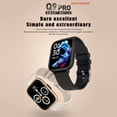 thumbnail image 2 of Q9 Pro Smart Bracelet Sports Watch 1.85'' Full-Touch Pantalla grande Monitor de temperatura corporal Abanopi Azul negro, 2 of 7