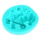thumbnail image 3 of Molde de silicona para decoración de tartas y chocolates con forma de oso polar navideño, 3 of 8