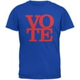 thumbnail image 1 of Election Vote Stacked Royal Adult T-Shirt, 1 of 1
