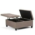 thumbnail image 3 of Atlin Designs Storage Coffee Table Ottoman in Fawn Brown, 3 of 5