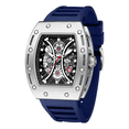 thumbnail image 1 of Reloj De Cuarzo De Silicona Impermeable A La Moda Azul Malubero Malu1823, 1 of 3