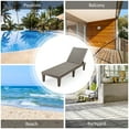 thumbnail image 4 of Patiojoy 2PCS Patio Lounge Chair Chaise Recliner Adjustable Backrest Outdoor&Indoor Brown, 4 of 9