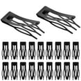 thumbnail image 2 of 20 pinzas de metal para el pelo para mujer, pasadores antideslizantes, pinzas para el pelo fino, accesorios para el cabello negro para peinado y uso en salón, 2 of 5