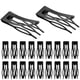 thumbnail image 2 of 20 pinzas de metal para el pelo para mujer, pasadores antideslizantes, pinzas para el pelo fino, accesorios para el cabello negro para peinado y uso en salón, 2 of 5