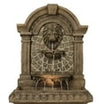 thumbnail image 5 of Royal Lions Head 51" High Large Italian Outdoor Decor Faux Stone Floor Fountain with Light Outside Garden Patio, 5 of 8
