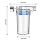 thumbnail image 2 of Purificador de filtro de agua para el hogar | Grifo universal Ducha Jet Filtro de inodoro | Filtración multicapa de carbón activado | Precisión de 0,3 μm | Material ABS | 1 pieza | Fácil de instalar, 2 of 5