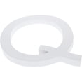 thumbnail image 2 of BestPysanky Arial Font White Painted MDF Wood Letter Q (6 Inches), 2 of 2