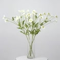 thumbnail image 2 of Efavormart 2 Bushes | 33" Long Stem Artificial Silk Poppy Flower Bouquet Spray - Ivory, 2 of 5