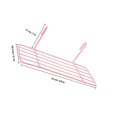 thumbnail image 2 of Hytrove Hanging Grid Shelves with Iron Material for Wall Mountable Storage 1Pcs, 2 of 8