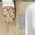 thumbnail image 4 of ZIATUBLE Thanksgiving Pumpkins Toilet Seat Covers Lids for Restrooms Fall Turkey Toilet Lids Covers Dust Proof Decorations Soft Toilet Lid Cover Seat Universal Fit, 4 of 6
