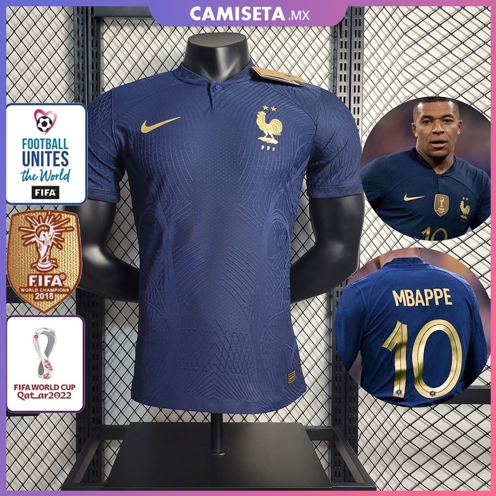 2023 2024 Jersey Francia Local Version Del Jugador Camiseta De Futbol Personalizacion Nombre Numero Gao Jiahui unisex Walmart en linea