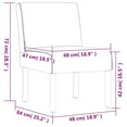 thumbnail image 4 of vidaXL Slipper Chair Light Grey Fabric, 4 of 5