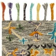 thumbnail image 4 of SAFAVIEH Blossom Hamilton Floral Wool Fringed Area Rug, Grey/Multi, 4' x 6', 4 of 5
