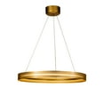 thumbnail image 3 of Modern Brass LED Chandelier 25 in. Round Hanging Ceiling Light, 3 of 3