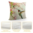 thumbnail image 4 of Nawypu  Pillow Covers Flying Hummingbird and Pink Flowers Oil Painting 18X18 Inch,Throw Pillow Covers Decor for Couch Bedroom Living for Men Women Pack of, 4 of 5