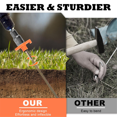 thumbnail image 3 of 25cm Carbon Steel Screw-in Tent Pegs, Outdoor Camping Ground Nails, M8 Screw Anchor Stakes for Secure Tent Setup,10 x 25cm Carbon Steel Screw-In Tent Pegs 1 x Hexagon screwdriver 1 x plastic box, 3 of 6