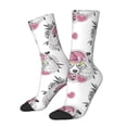 thumbnail image 1 of Fotbe Cartoon Poodle Dog Calcetas Largas con Estampado para Hombre y Mujer – Calcetas de Compresión Transpirables y Elásticas, Viajar y Uso Diario Talla 5-11, 1 of 6