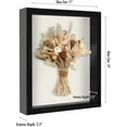 thumbnail image 2 of 11x14 Shadow Box Frame with Shatter-Resistant Glass - Silhouette Collection - Lar Shadow Box Display Case for Tabletop and Wall Display - with Soft Felt Back, 2 of 5