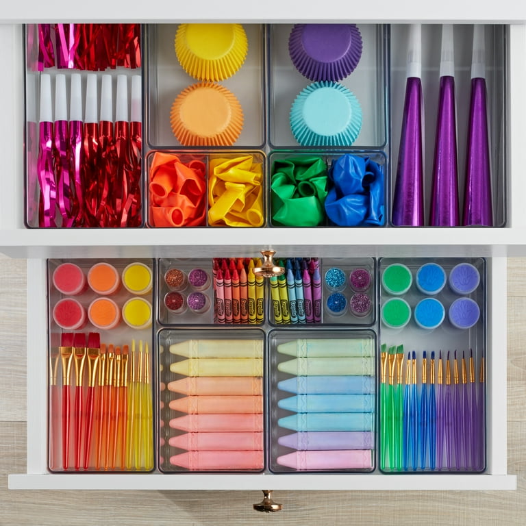 The Home Edit Office Drawer Edit Organizer, 6 Pieces, Clear