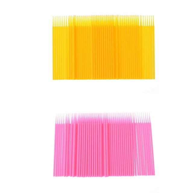 100pcs Double Head Disposable Swab Fiber Makeup swab Double Buds Plastic Sticks Eyebrow Eyelash Make Up Tools