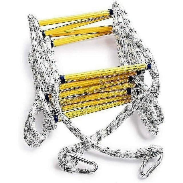 6.5ft Flexible Ladder Rope Ladder Insulated Ladder Rescue Ladder Rock Climbing Anti-skid Engineerin