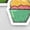 Vivid White, variant on "Sweet Treats" Cupcake Stickers Women's Heather Gray Crew Neck Short Sleeve Top-XS