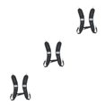 thumbnail image 3 of pitrice 1/2/3 Shoulder Strap Replaced Part Backpack Cord Fine Workmanship Handily Install Load-bearing Buckle Adjustable Sack Lanyard Black 3PCS, 3 of 6