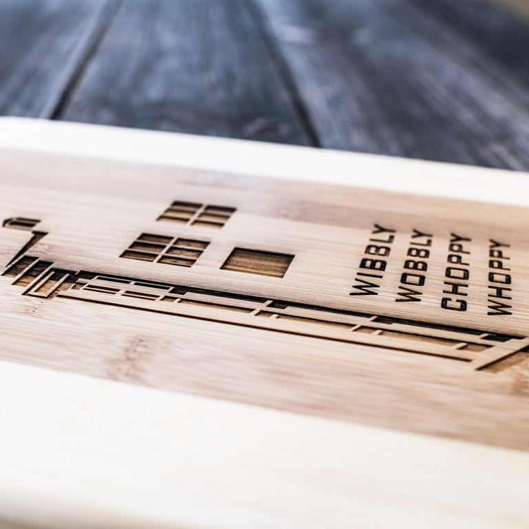 Wibbly Wobbly Choppy Whoppy Cutting Board 14''x9.5''x.5'' Bamboo Wibbly Wobbly Choppy Whoppy Cutting Board 14''x9.5''x.5'' Bamboo