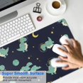 thumbnail image 4 of Long Mouse Pads for Desk,Dark Blue Dinosaurs Space Pattern Desk Mats on Top Of Desks, Desk Mouse Pad Extra Large with 3mm Non-Slip Base and Stitched Edge for Gaming,Office,Work,Home 31.5"x11.8", 4 of 6