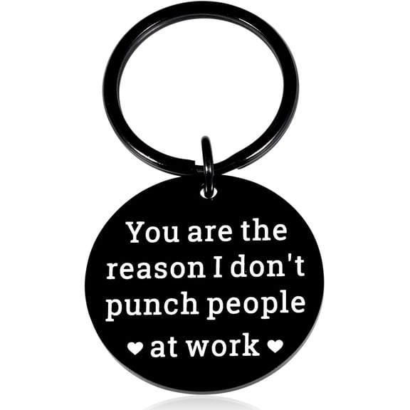 Funny Coworker Keychain Gift for Women Men Work Bestie Friends Gift for Workmate Boss Leader Cooperator Appreciation Leaving Away Promotion Retirement Volunteer Appreciation Gifts