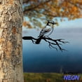 thumbnail image 2 of Handmadetneonsign Blue Jay Bird On Branch Metal Tree Stake, Bird Garden Tree Stake, Metal Tree Art Decor 042881, 2 of 4