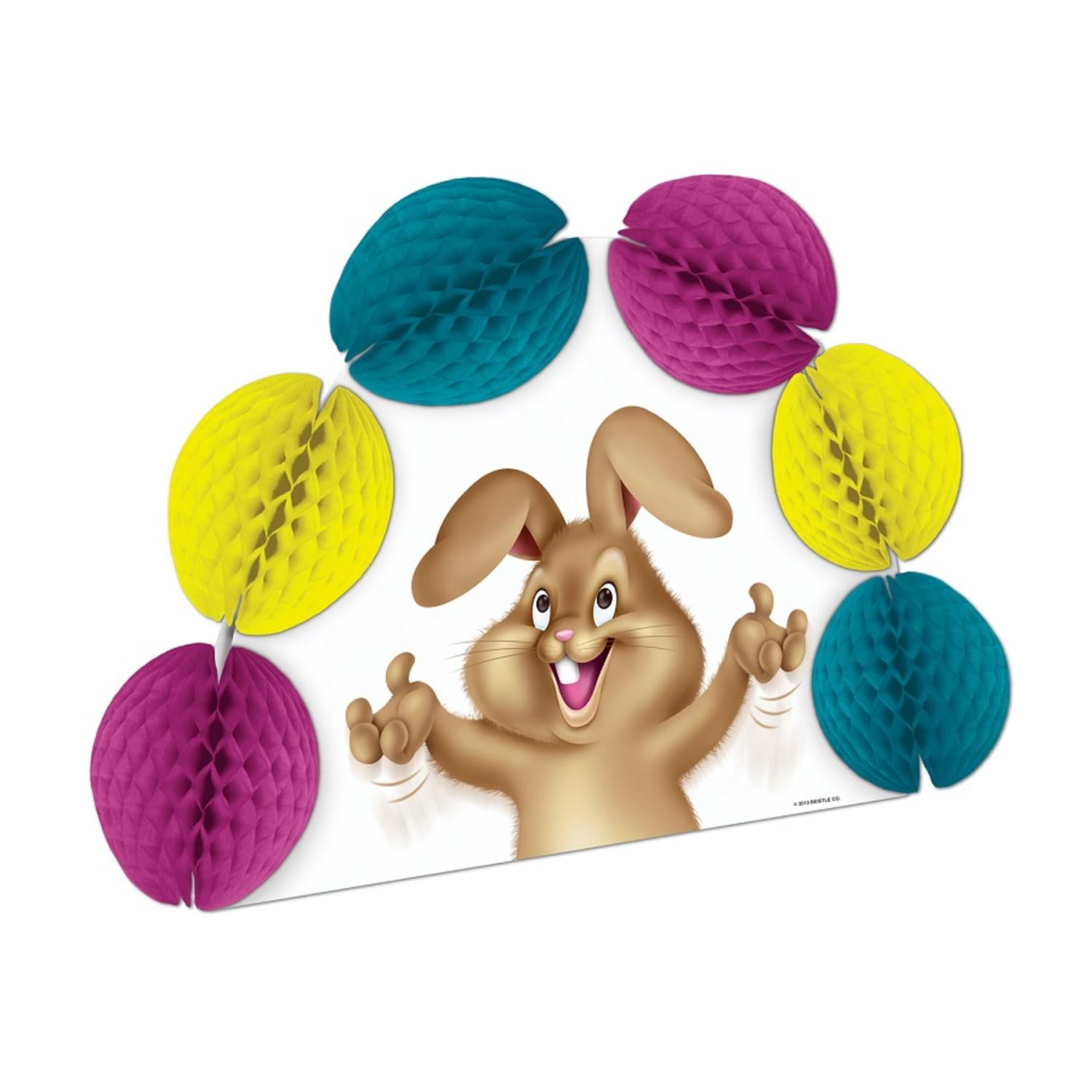 Club Pack of 12 Easter Bunny Tissue Pop-Over Honeycomb Centerpiece Party... by Party Central