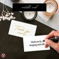 thumbnail image 3 of Thank You For Your Order Business Note Cards | Beautiful Customer Appreciation Writable Cards, For Small and Large Businesses | 2 x 3.5” | 80lb (216gsm) Card Stock | 500 Per Pack, 3 of 5