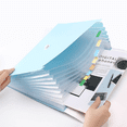 thumbnail image 4 of Carpeta de archivos expandible con bolsillos, organizador de archivos A4, organizador de archivos de acordeón de plástico con asa, 4 of 5