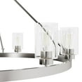 thumbnail image 4 of Hunter - Hartland 12-light Brushed Nickel, Extra Large Chandelier, Dimmable, Transitional Style, Wagon Wheel Shaped, for Bedrooms, Dining, Living Rooms - 13059, 4 of 7