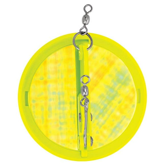 Luhr-Jensen 5560-000-2509 3.25 in. Chartreuse Dipsy Diver - Silver Bottom Moon Jelly