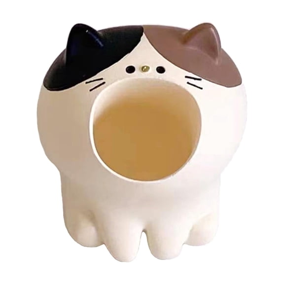 Cute Animal Resin Mini Desktop Storage Bin Diamond Painting Waste Collector Tilt-Out Tiny Trash Can for Diamond Art Craft Accessories Cat Frog Bear Rabbit 4 Styles Available