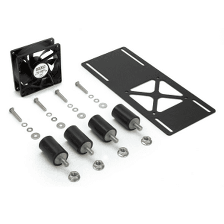 Fan Shroud Mounting Bracket - IP68 Cooling Fan With Vibration Isolator Kit, w/Mounting Hardware, Bracket (L), 12V CE