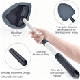 thumbnail image 2 of COREBAY Car Inside Windshield Cleaning Tool, Interior Cleaning Set W/Extendable Handle & 4 Reusable Ultra-Fine Fiber Pads, (Ultra Fine Cleaning Brushes) Car Glass Wiper Brush Kit, Blue, 13.4"×19.8", 2 of 6