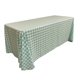 thumbnail image 1 of LA Mantel rectangular a cuadros de poliéster a cuadros de 90 por 156 pulgadas, blanco y menta LA Linen TCcheck90x156_MintK44, 1 of 1