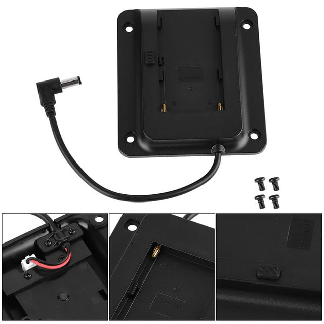 Camera Battery Adapter Plate, Easily Mount Battery Camera Adapter Plate Portable Lightweight Stable Secure With Screws For F960 For NP-F970 For F750