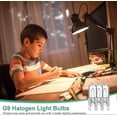 thumbnail image 4 of G9 Bulb 25W 230V Dimmable Warm White, G9 Halogen Bulb 300C Tolerance, G9 Oven Bulb for Microwave Oven Cooker Ceiling Lights, Pack of 12, 4 of 5