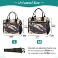 thumbnail image 4 of FORMRS Insulated Lunch Bag for Work School Unisex Large Capacity Cooler with Shoulder Strap, Beige Record, 4 of 6