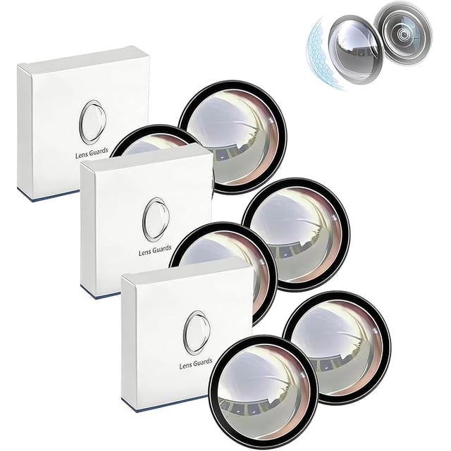 Car Camera Lens Protector — Clear, Weatherproof, Anti-Glar, Simple Adhesive Installation, 360° All-Round Protection, Compatible with All Car Models