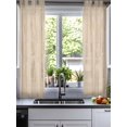 thumbnail image 2 of Khaki Boho Sheer Curtains 45 Inch Length 2 Panels Set for Living Room/Bedroom, Middle Century Modern Abstract Art Kitchen Curtains Grommet Semi-Sheer Curtains Drapes Voile Window Treatments 42"x45"x2, 2 of 7