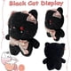 thumbnail image 3 of Noucher 9inch Black Cat Plush Toy Stuffed Animals Kawaii Plushie Cute Black Cat Plushies Pillow Kawaii Doll Toys Valentine Home Decor Gifts for Girls, 3 of 4