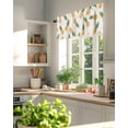 thumbnail image 3 of Orange Pineapple Valances for Windows Simple Cartoon Fruit Valance Rod Pocket Light Filtering Short Window Treatments Curtains for Kitchen Bathroom Living Room Bedroom, 1 Panel, 42 x 18 Inch, 3 of 7
